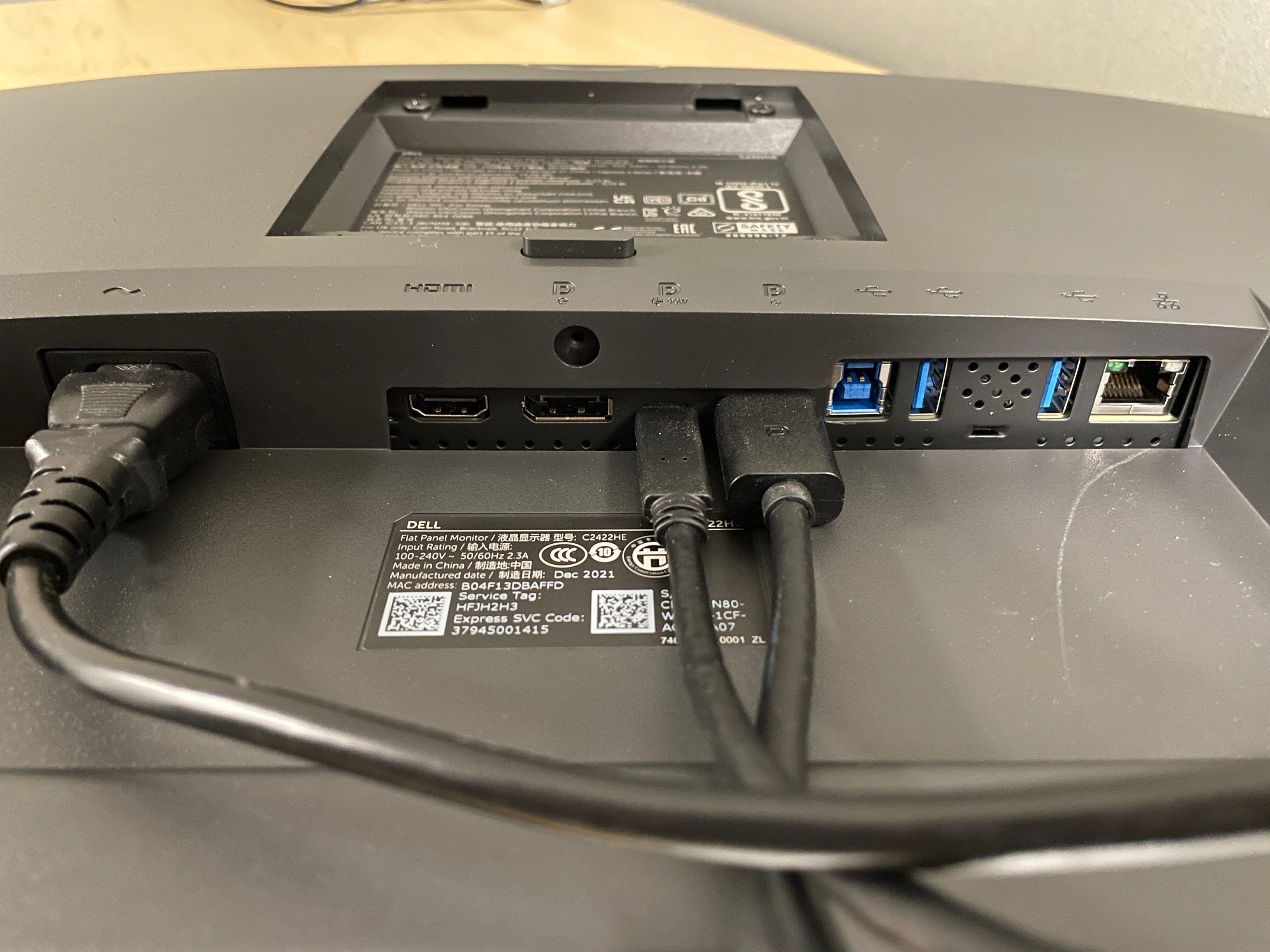 Setting up a Dell C2422HE Video Conferencing Monitor - Information  Technology - UConn Knowledge Base